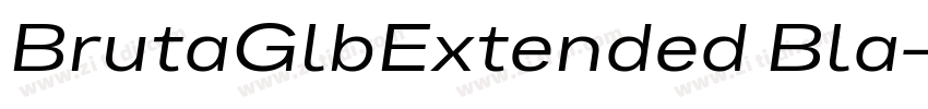 BrutaGlbExtended Bla字体转换